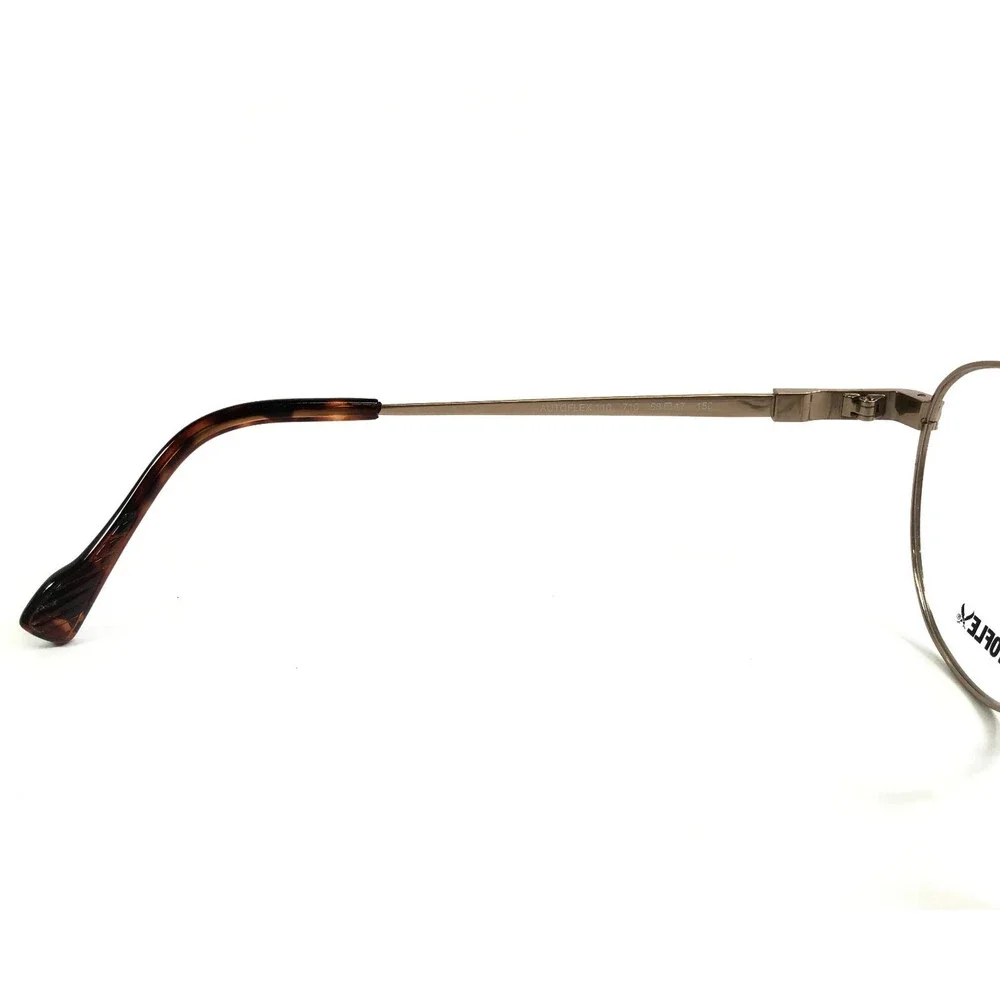 Autoflex by Flexon Eyeglasses Frames 110 710 Gold Aviator Wire Rim 58-17-150